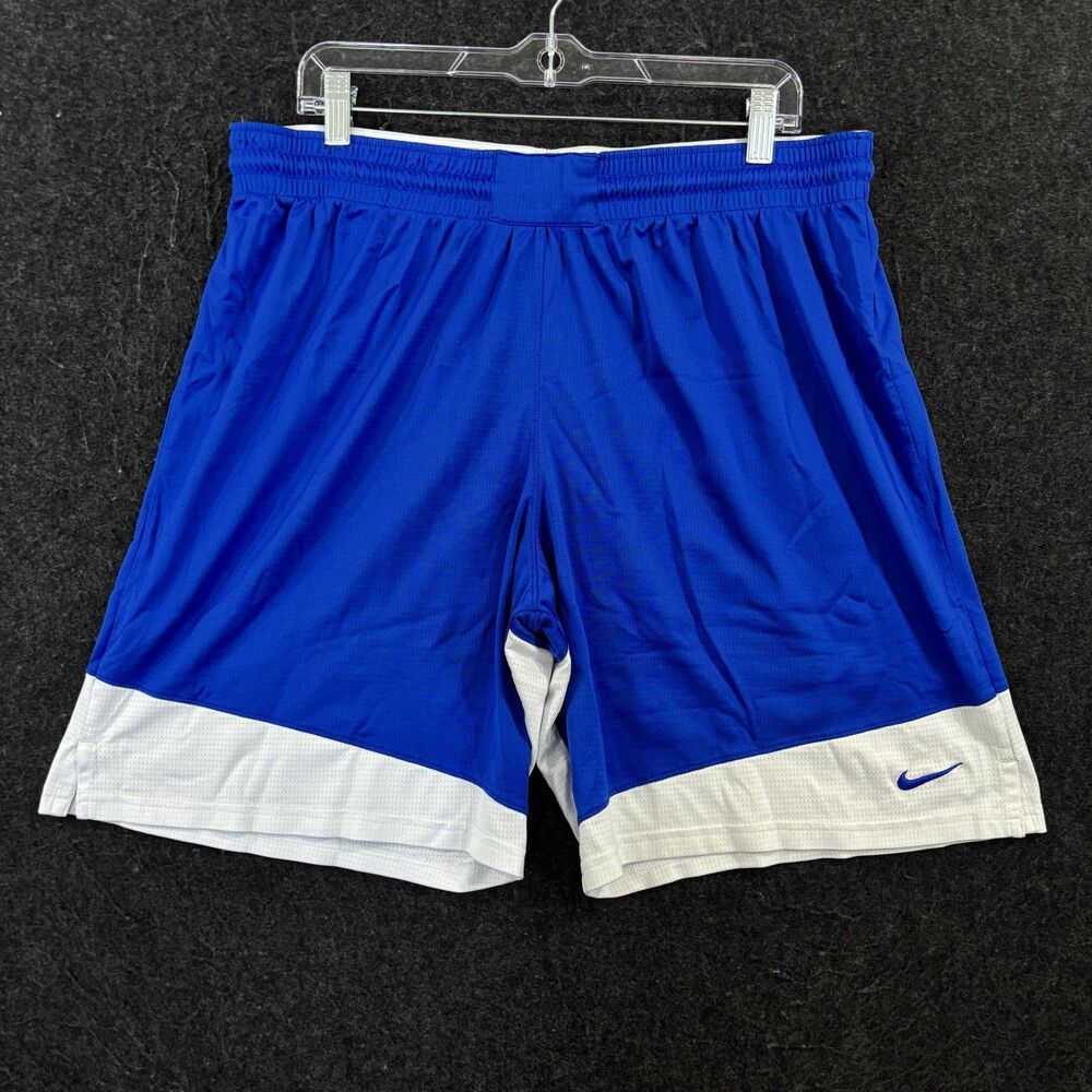 Nike Basketball Elite Shorts Women's XXL Blue White 9" Dri-FIT 868024-494